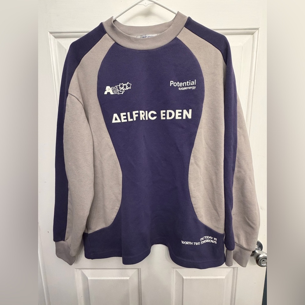 Aelfric Eden Blue and Gray Crewneck